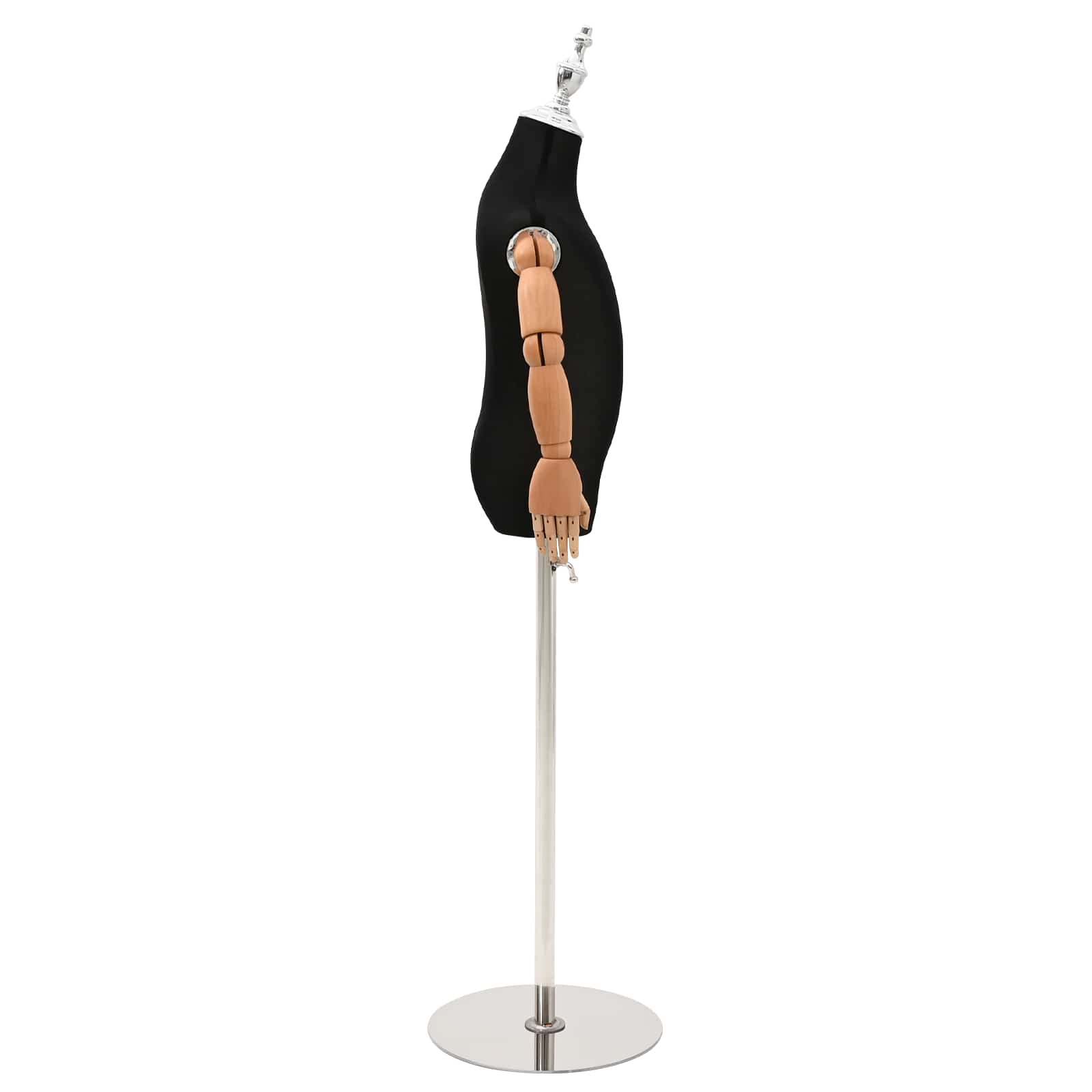 Verstellbares 120-150 cm Mannequin mit Basis Unisex PP Weiß