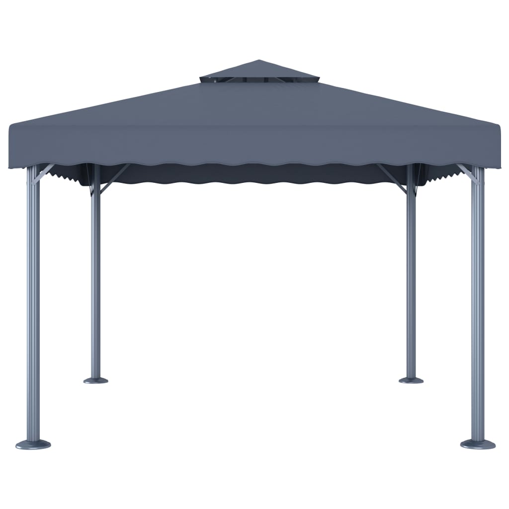 Pavillon Taupe 3x3 m Aluminium und Stahl