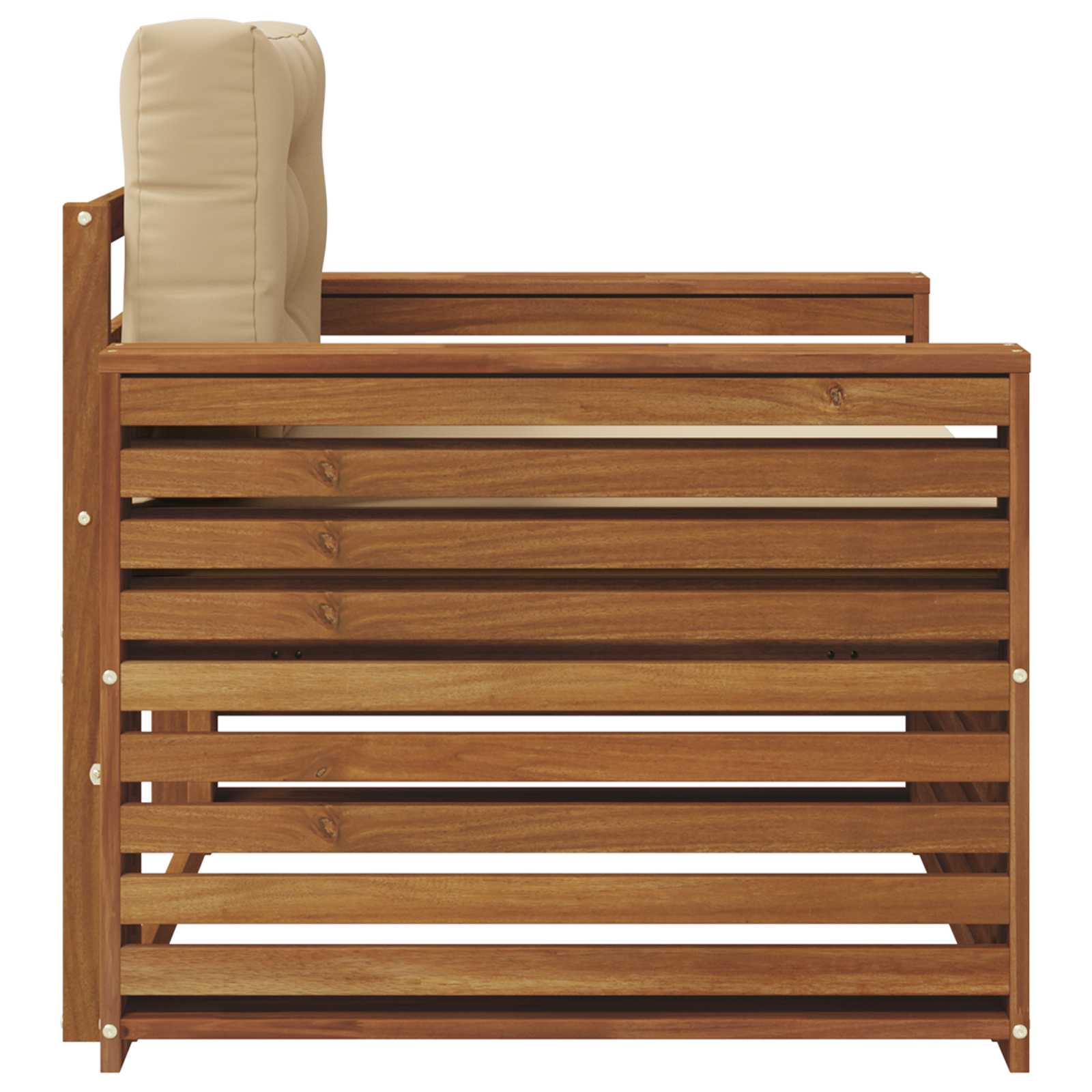 2 Stück Outdoor-Sofa Natur