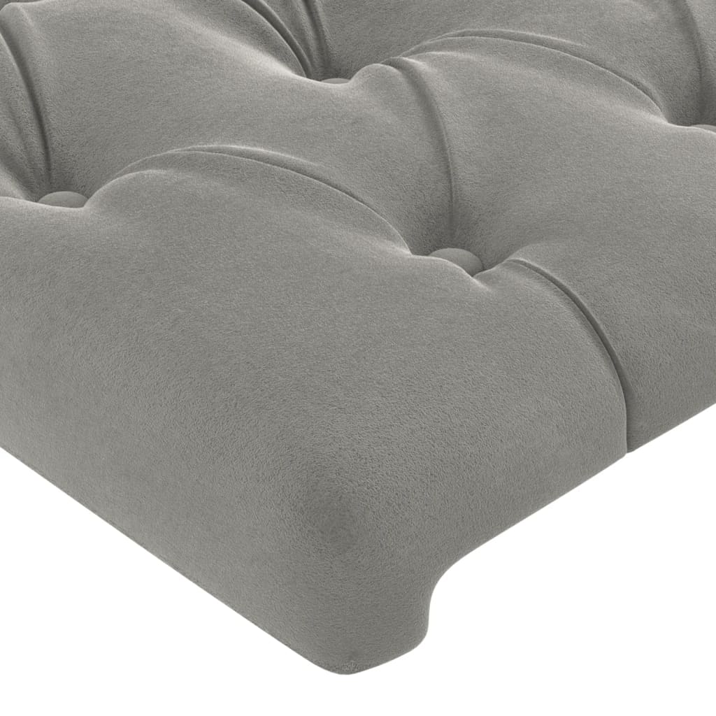 Kopfteil mit Ohren Dunkelblau 93x16x78/88 cm Samt