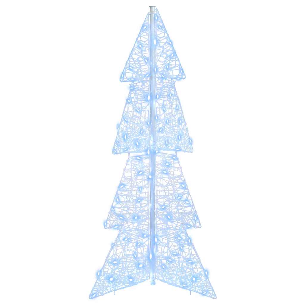 Weihnachtsbaum mit 100 LEDs Warmes Weiß 120 cm Acryl