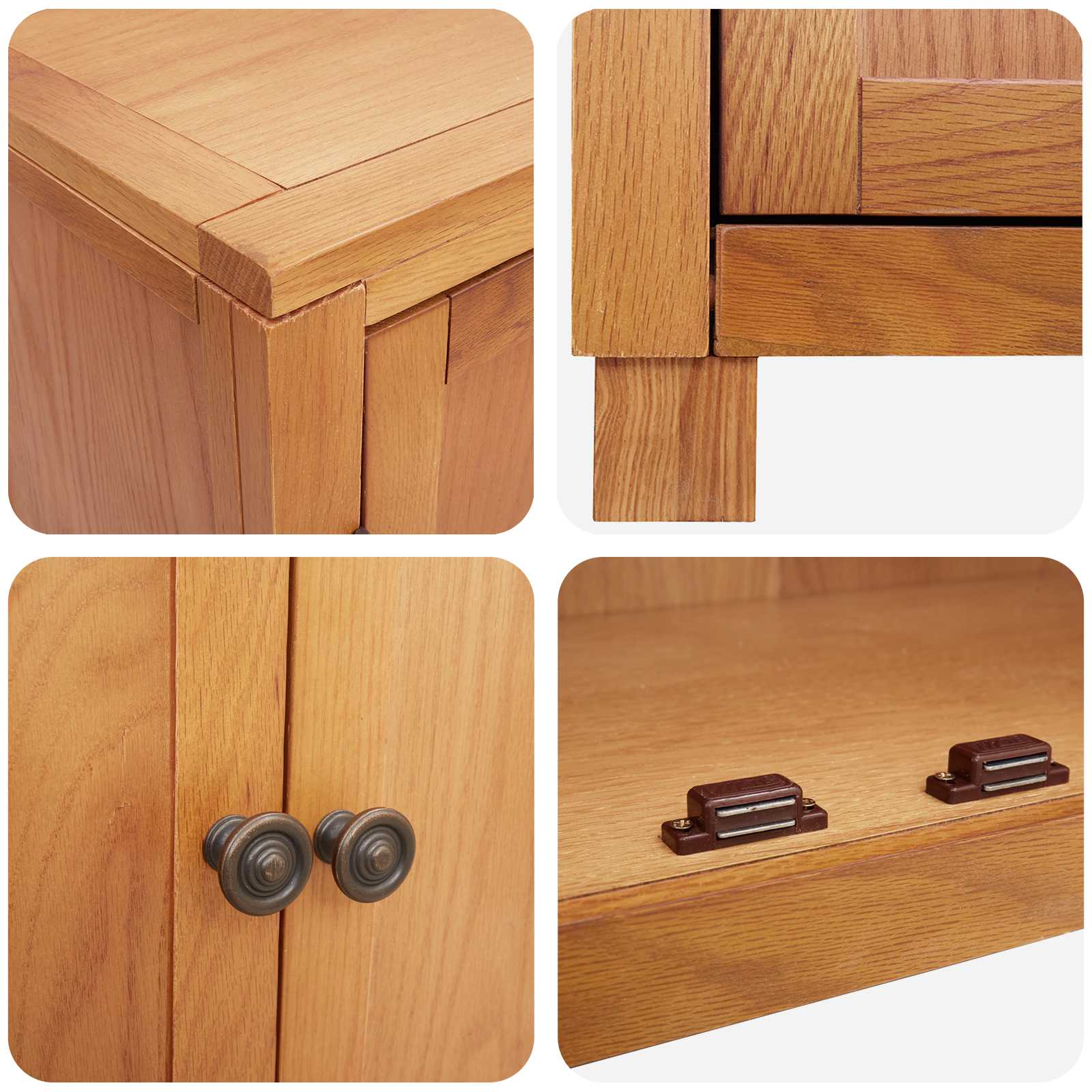Aufbewahrungsmöbel-Set mit Regal 2 Stk. Natur 80 x 35 x 185 cm