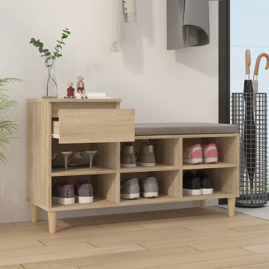 Schuhregal Weiß 102x36x60 cm Holzwerkstoff