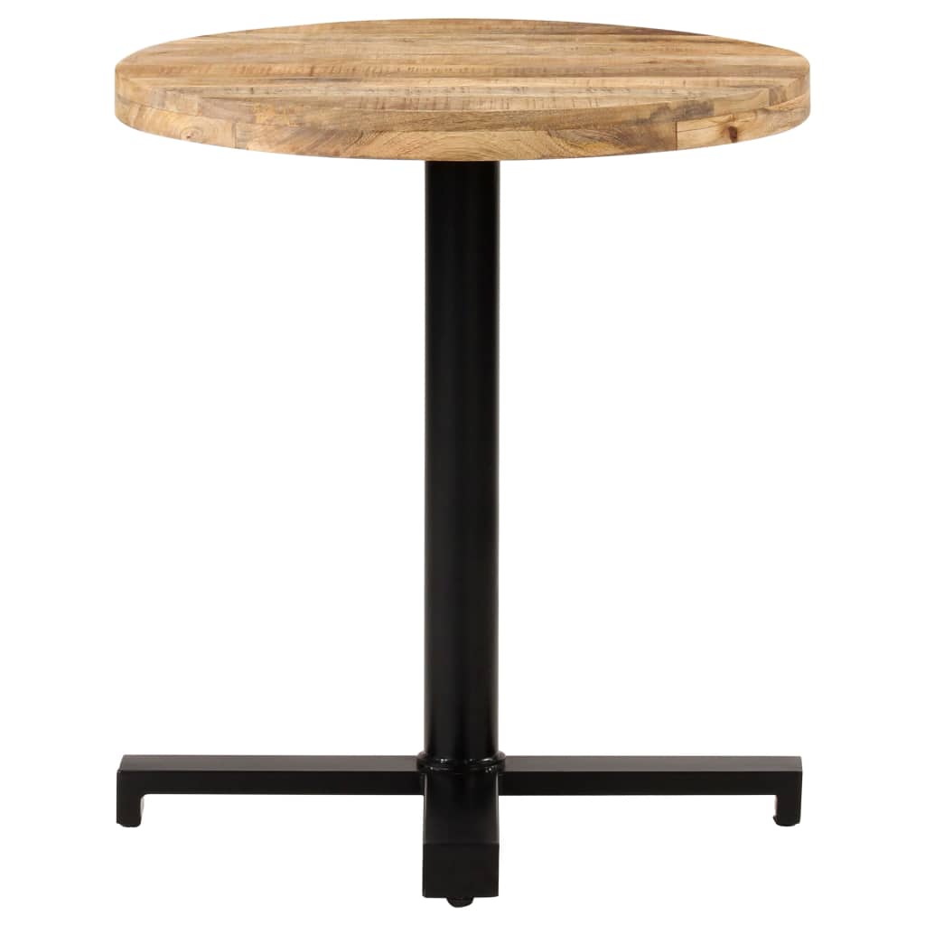 Bistrotisch Rund Ø60x75 cm Raues Mangoholz