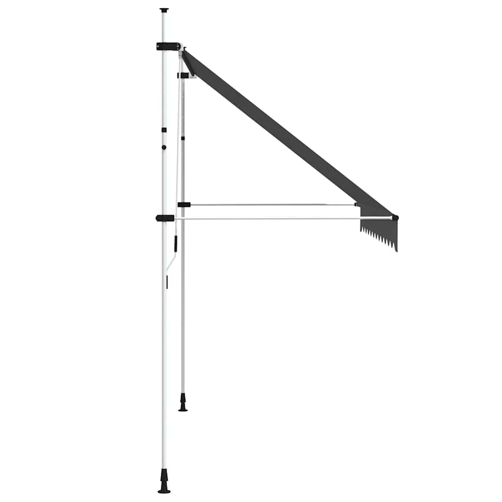 Einziehbare Markise Handbetrieben 150 cm Anthrazit