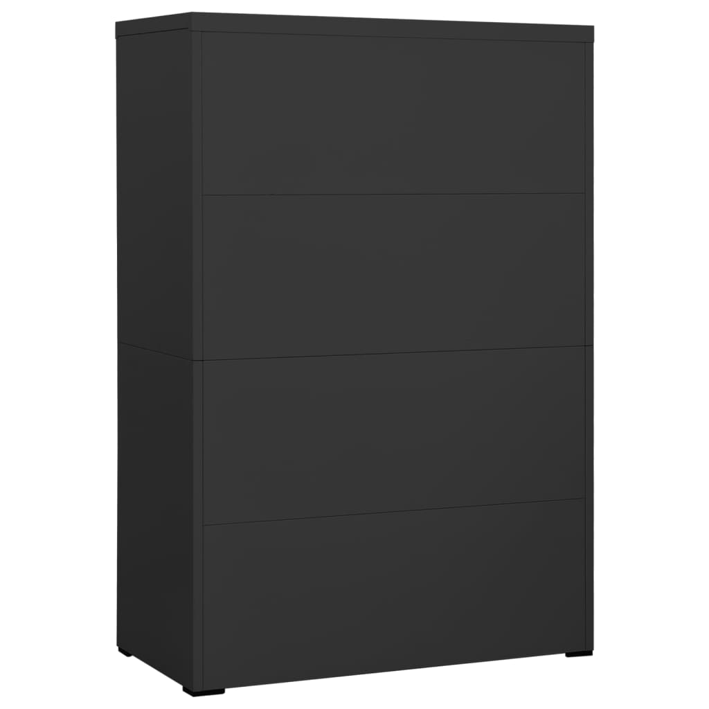 Aktenschrank Weiß 90x46x72,5 cm Stahl