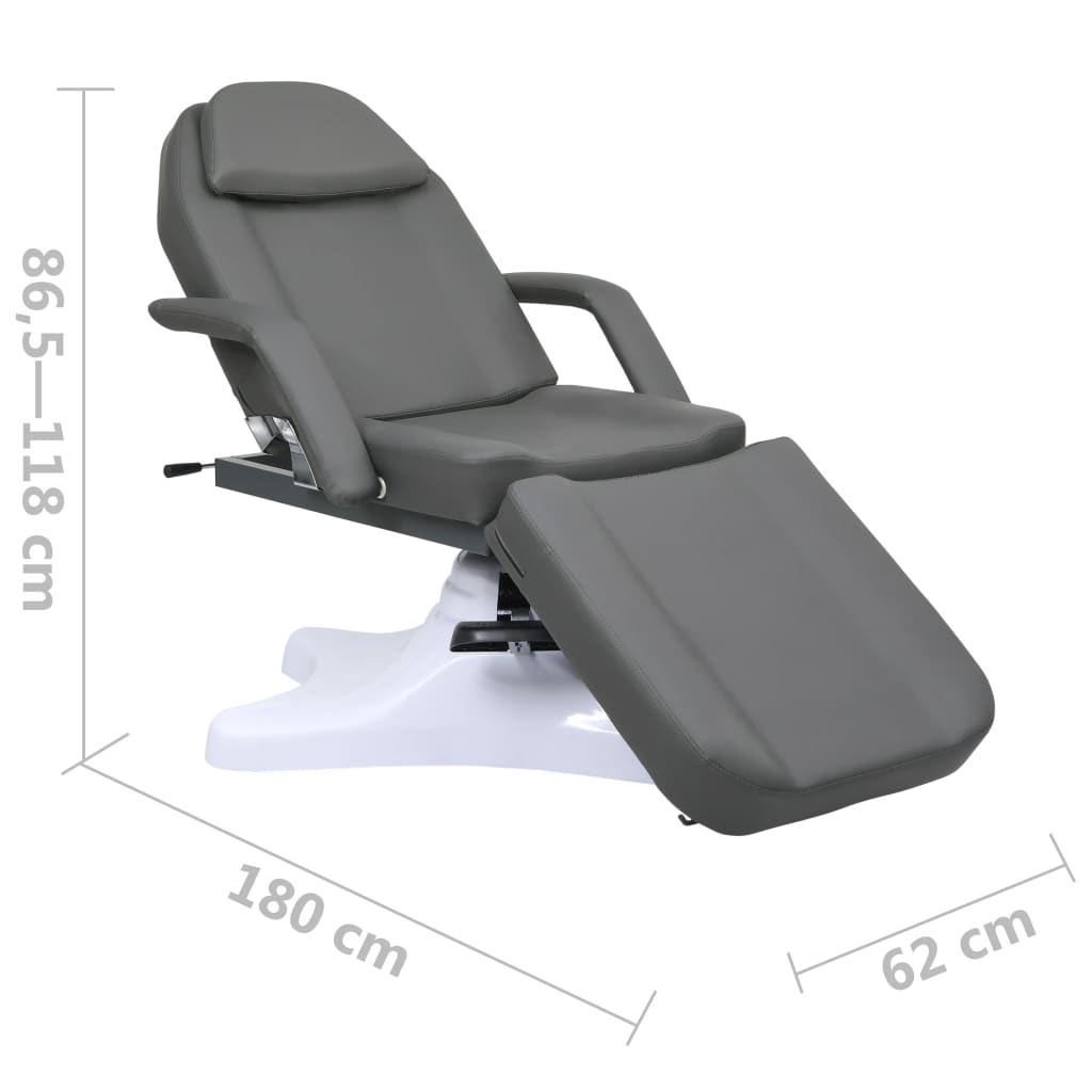 Massagetisch Weiß 180x62x(86,5-118) cm