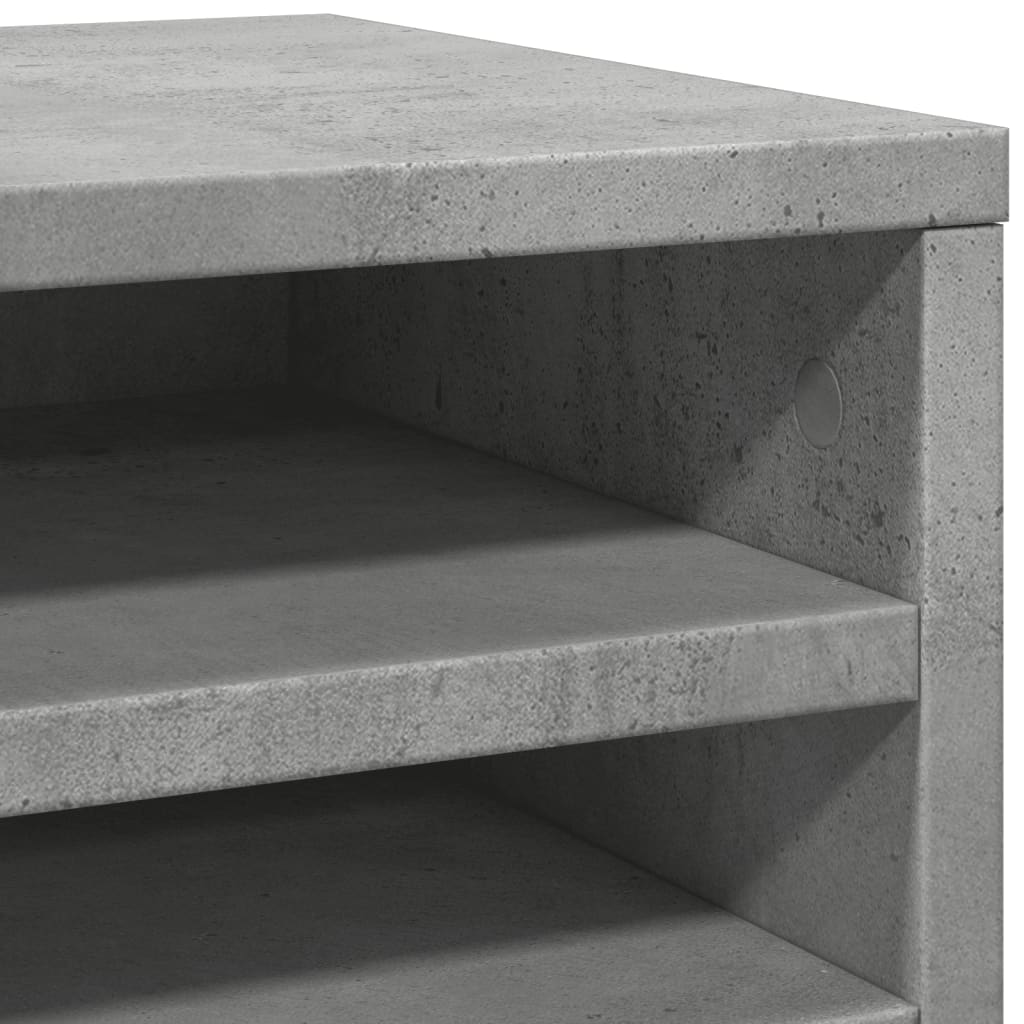 Schreibtisch-Organizer Weiß 36x26x29,5 cm Holzwerkstoff