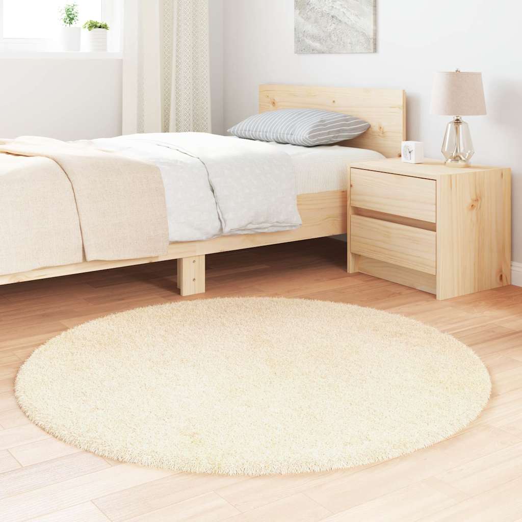 Teppich Shaggy Hochflor NAVARRA Beige 60x100 cm Polyester