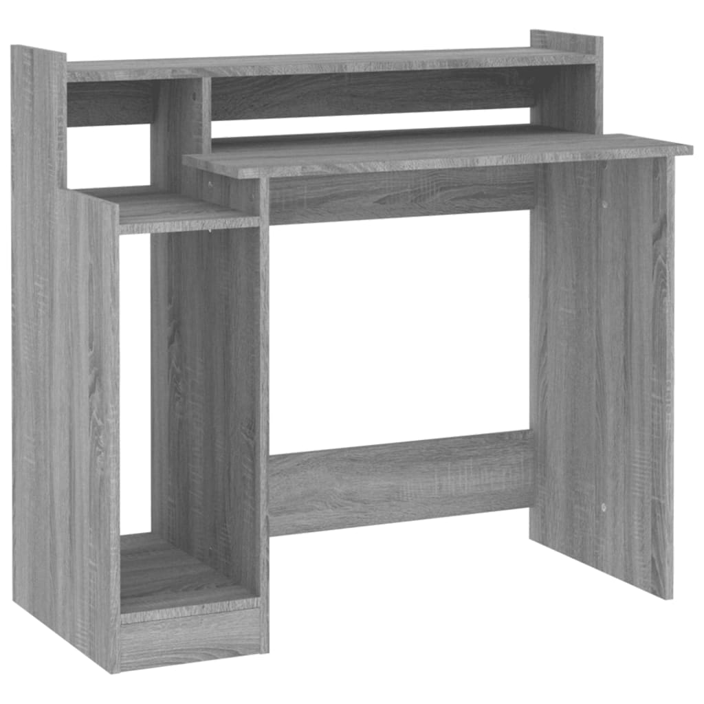 Schreibtisch mit LEDs Weiß 97x45x90 cm Holzwerkstoff