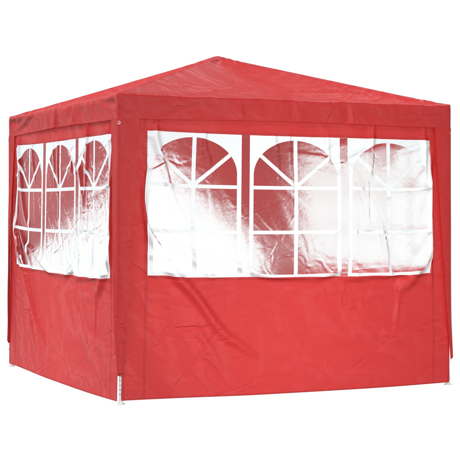 Party-Zelt Rot 200 x 200 x 240 cm PE und Stahl