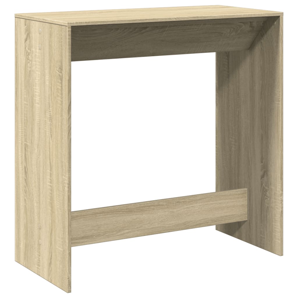 Bartisch Schwarz Eichen-Optik 102 x 50 x 103,5 cm Holzwerkstoff