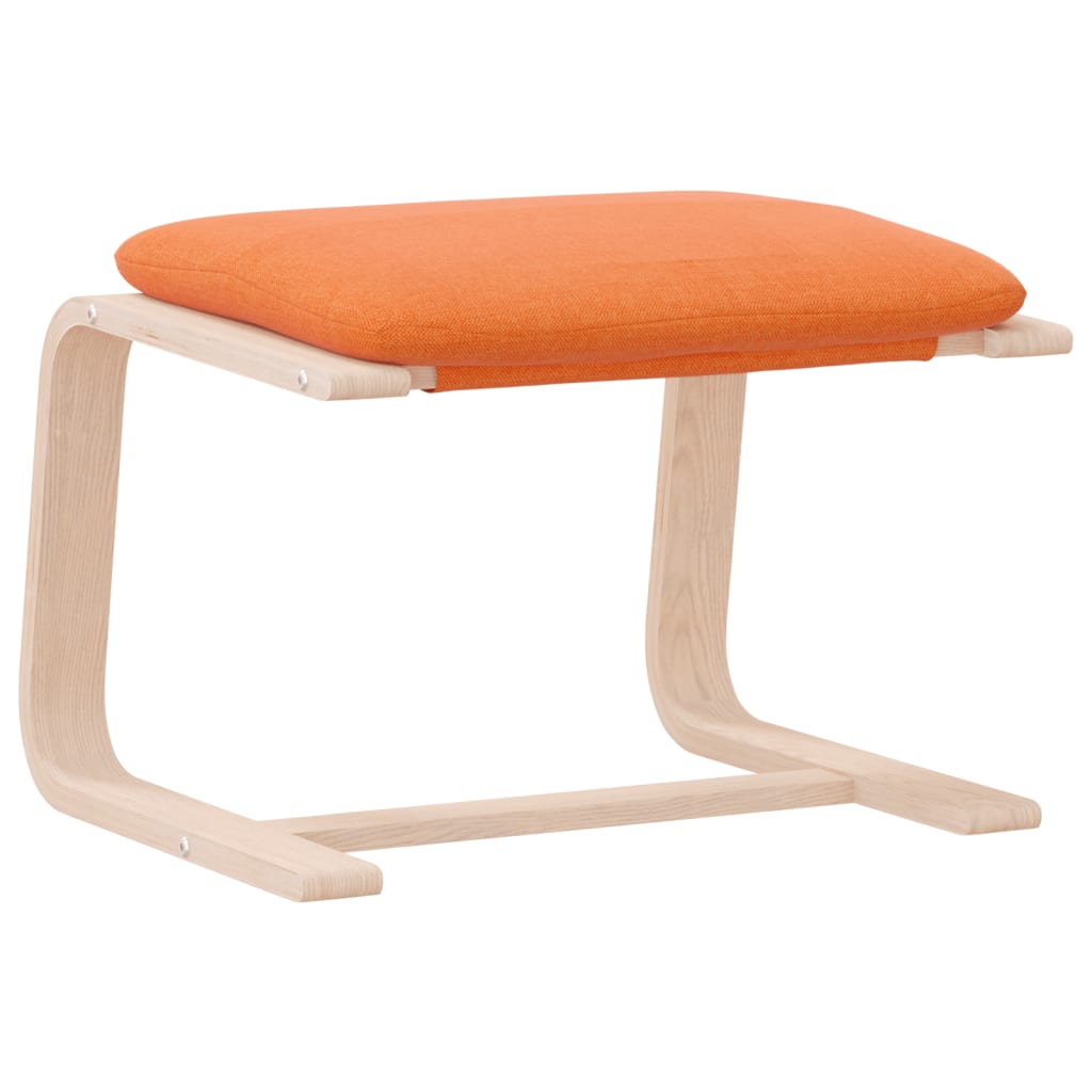 Fußhocker Creme 51x41x40 cm Stoff