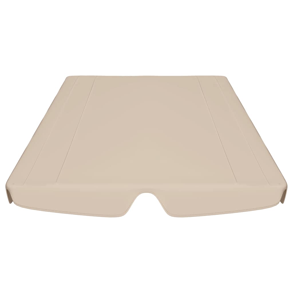 Ersatzdach für Hollywoodschaukel Beige 188/168x145/110 cm