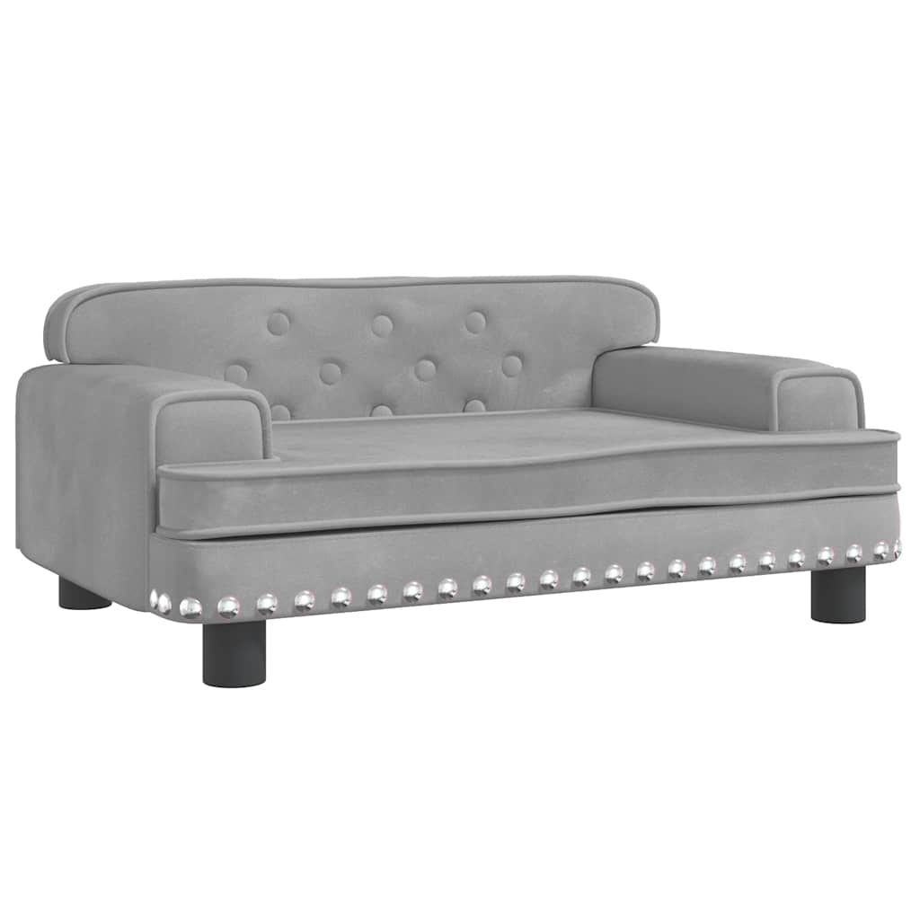 Hundebett Rosa 90x53x30 cm Samt