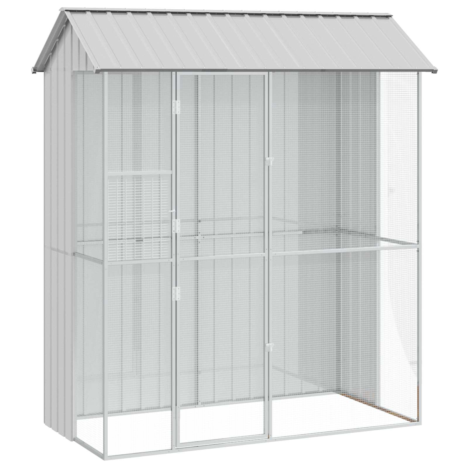 Vogelkäfig Anthrazit 215 x 110 x 247 cm Verzinkter Stahl