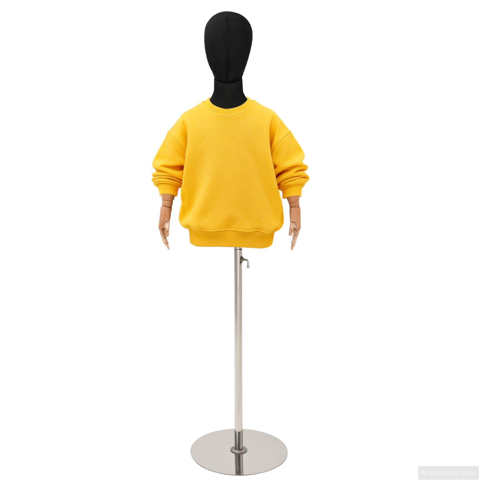 Verstellbares 120-150 cm Mannequin mit Basis Unisex PP Weiß