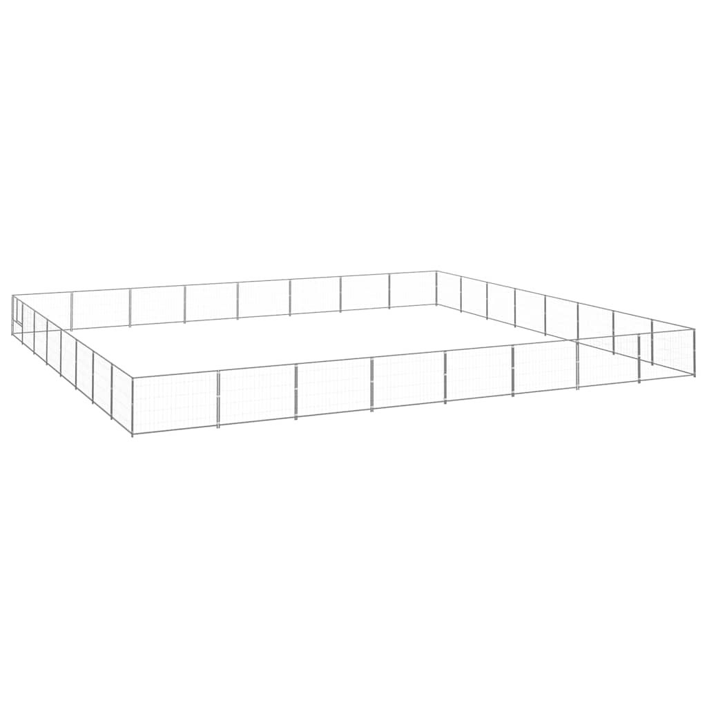 Hundezwinger Schwarz 4 m² Stahl