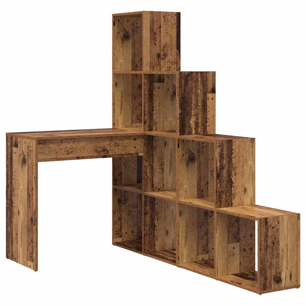 Eck-Schreibtisch Schwarz Eichen-Optik 101,5 x 149,5 x 149,5 cm