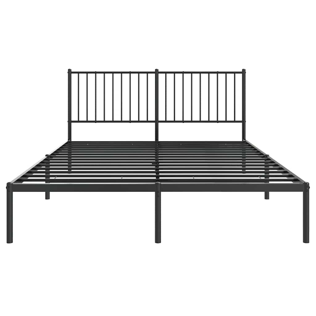 Bettgestell Metall Schwarz 75x190 cm