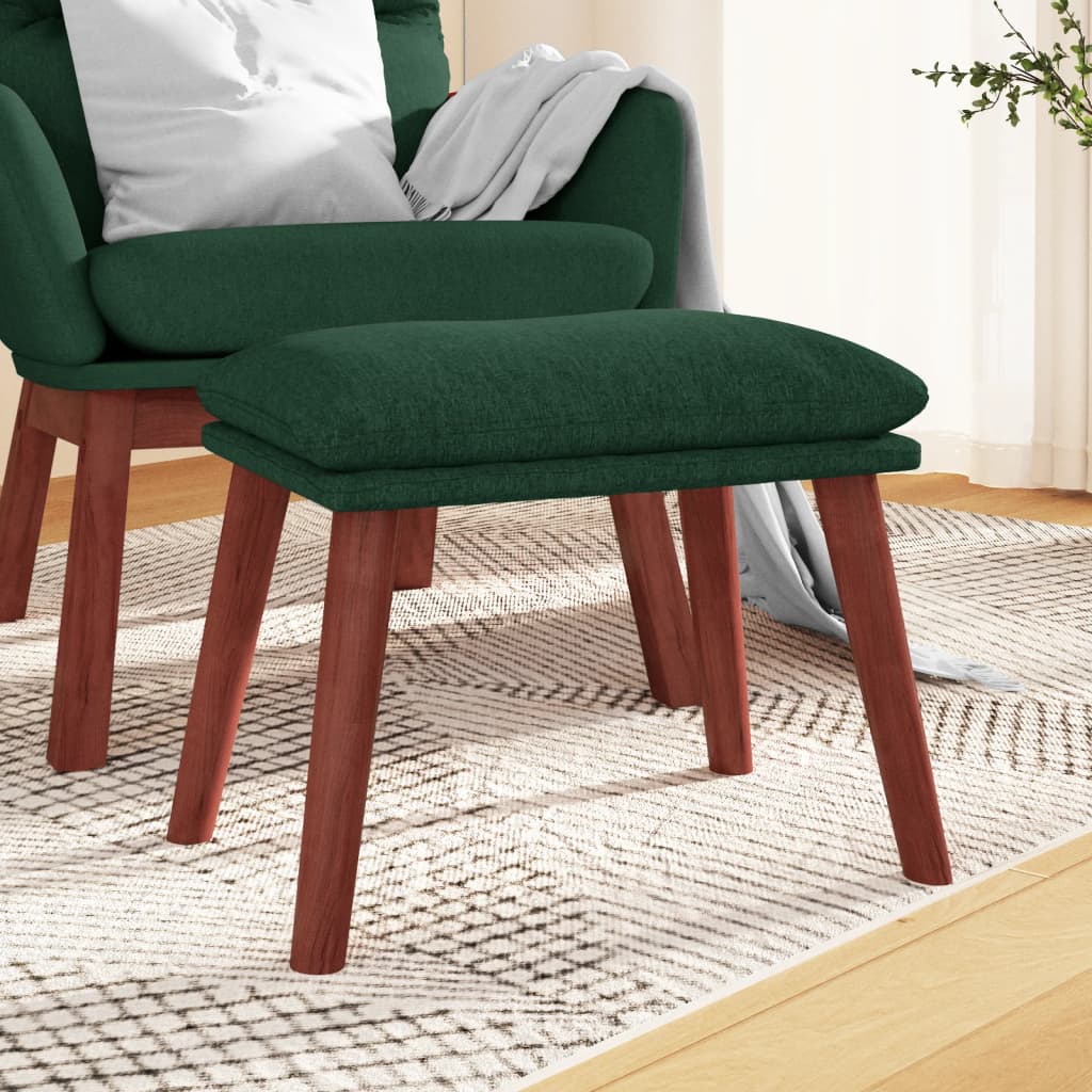 Fußhocker Hellgrau 45x29,5x35 cm Stoff