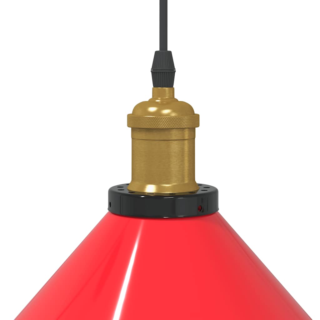 Pendelleuchte Höhenverstellbar E27 Schwarz Glänzend Ø 22 cm