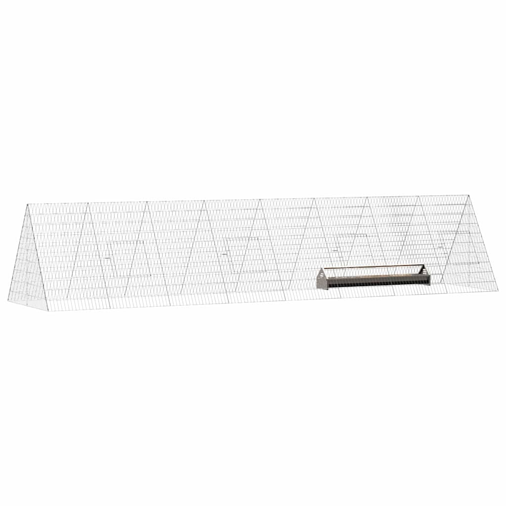 Hühnerkäfig Silber 110 x 55 x 55 cm Verzinkter Stahl