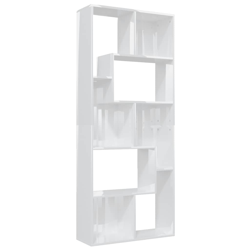 Bücherregal Weiß 67x24x161 cm Holzwerkstoff