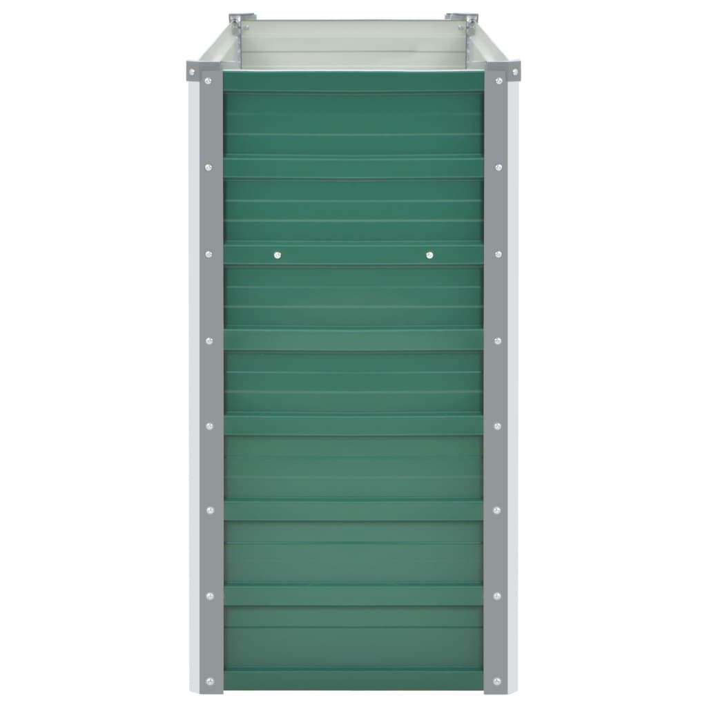 Garten-Hochbeet Verzinkter Stahl 240x80x77 cm Grün