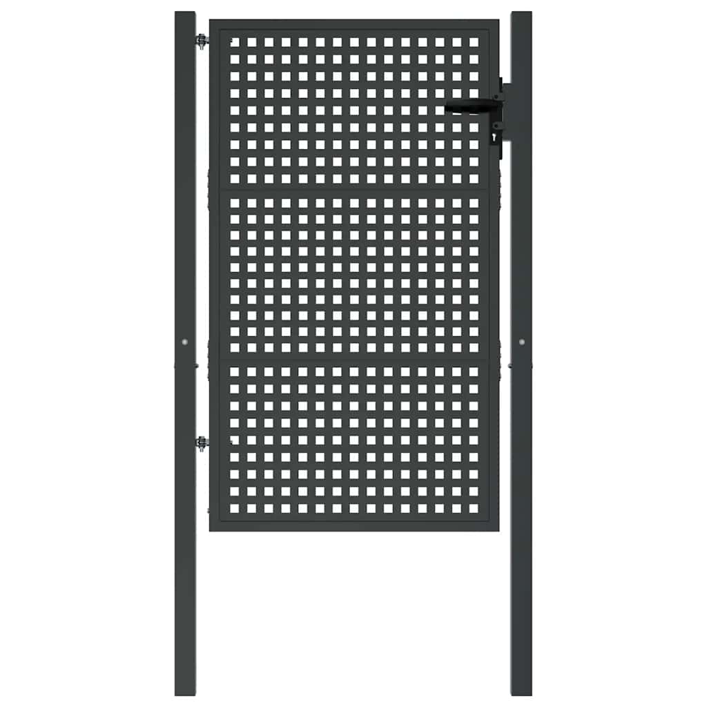 Gartentor Anthrazit 100x75 cm Stahl