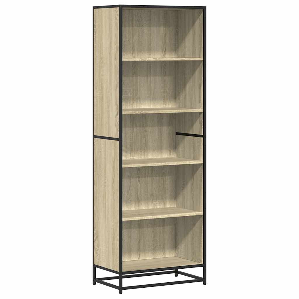 Bücherregal Schwarz 60x35x139 cm Holzwerkstoff