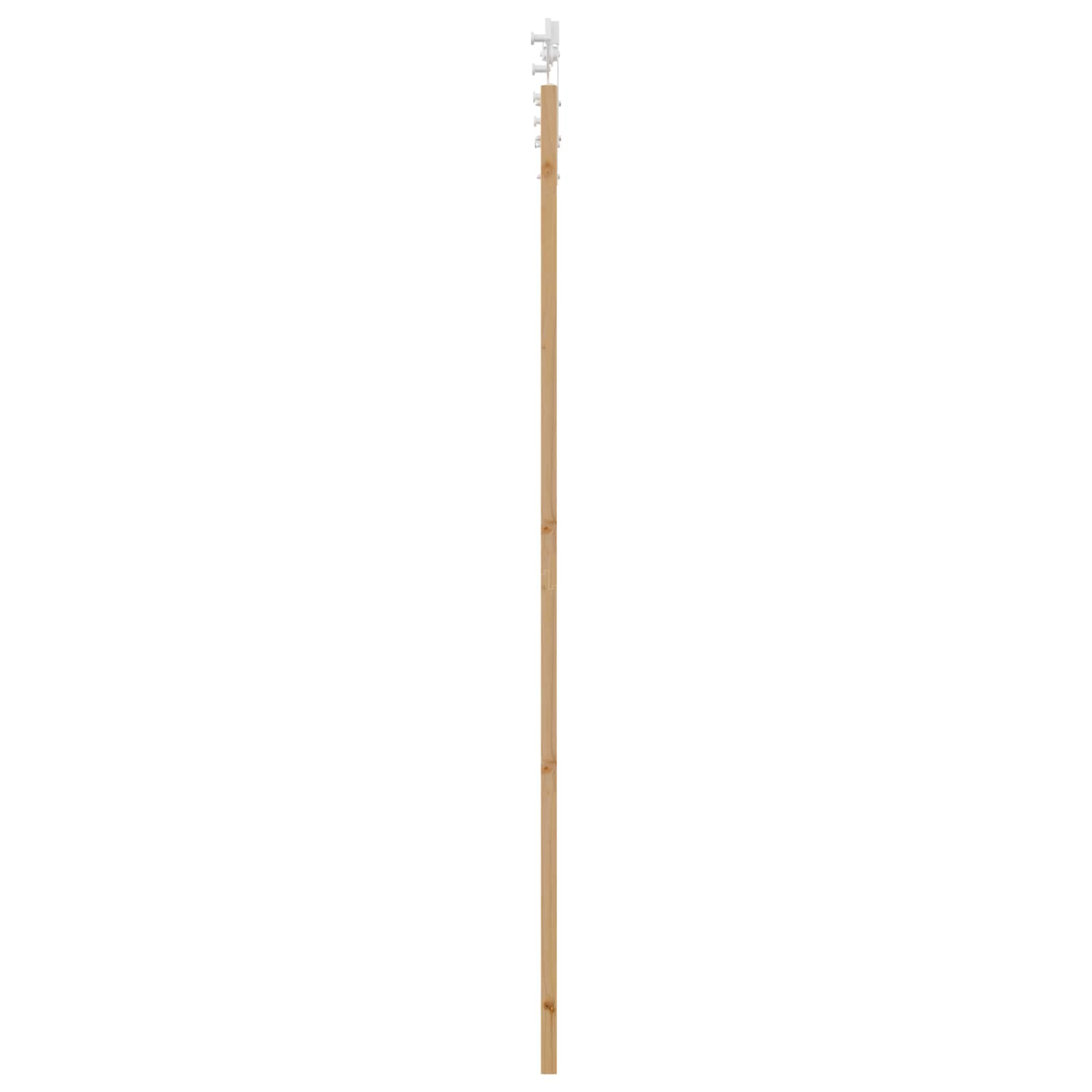 Schiebetür Natürlich und Schwarz 61 x 198,5 cm