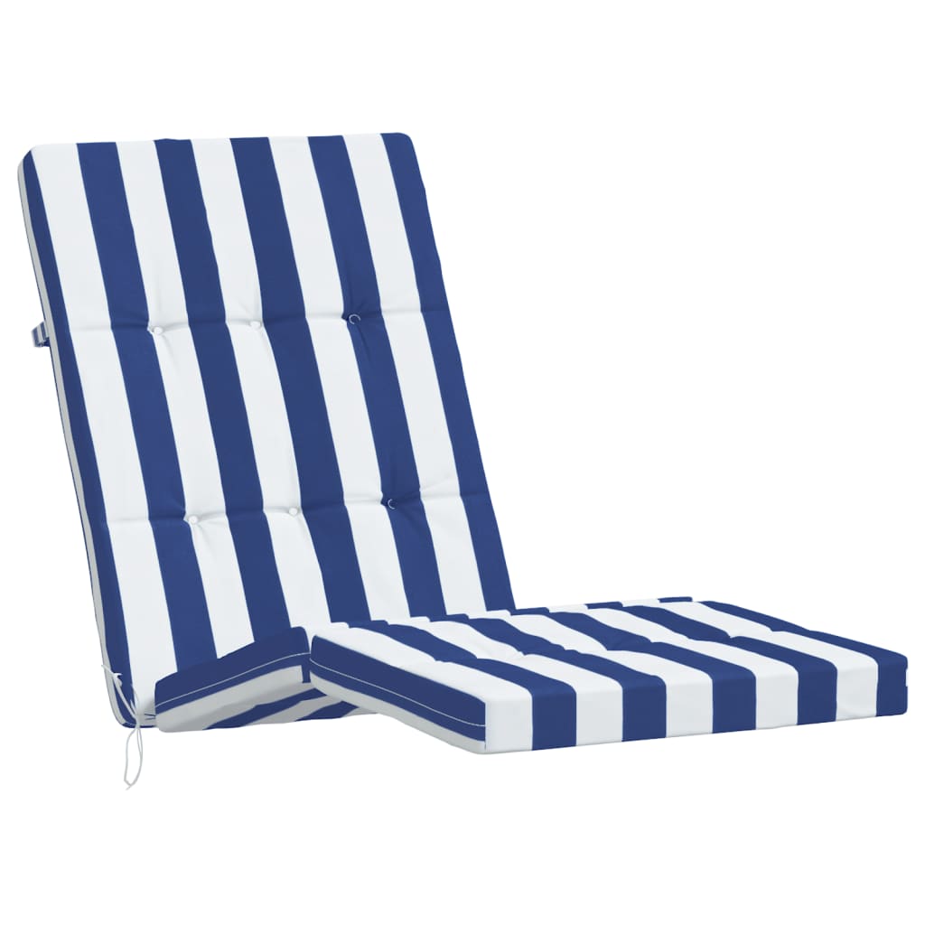 Liegestuhl-Auflagen 2 Stk. Creme Oxford-Gewebe