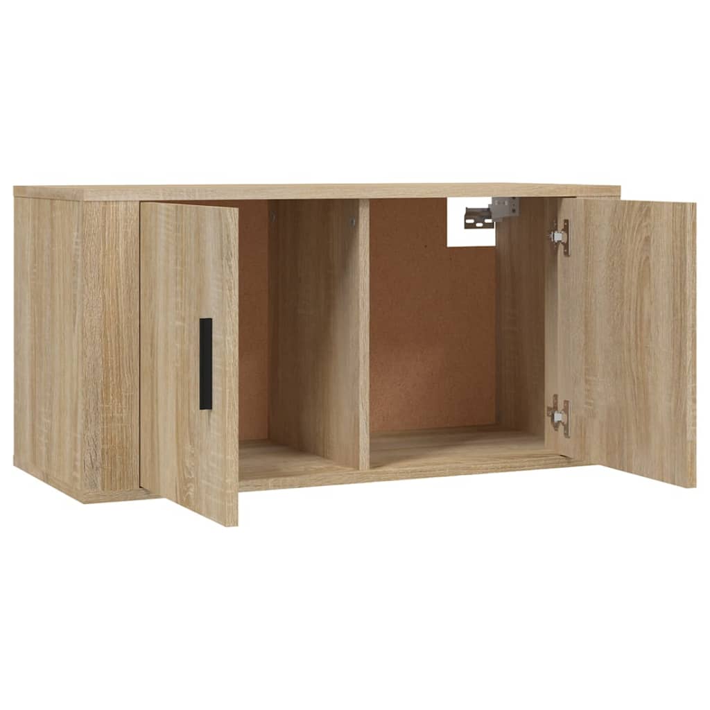3-tlg. TV-Schrank-Set Weiß Holzwerkstoff