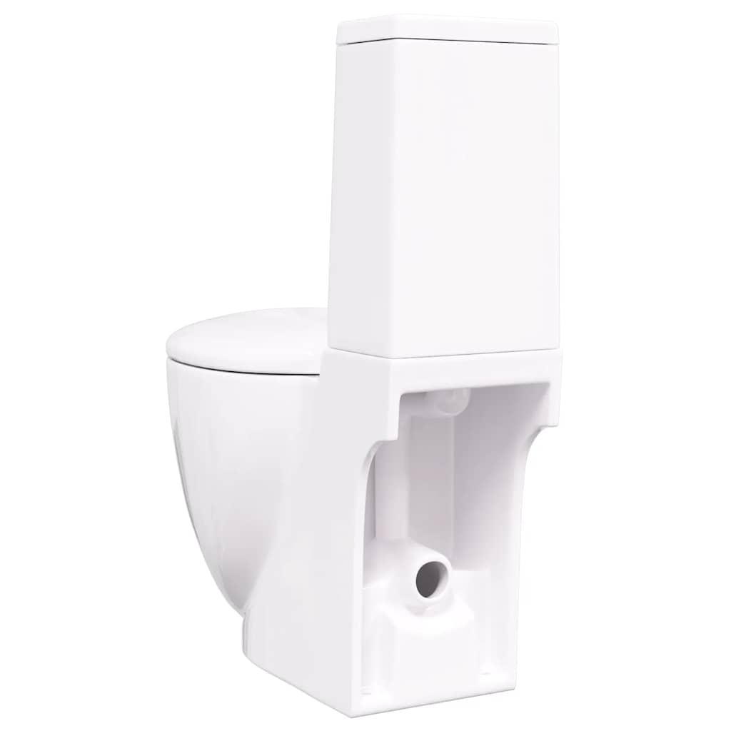 Keramik-Toilette Abgang Horizontal Schwarz