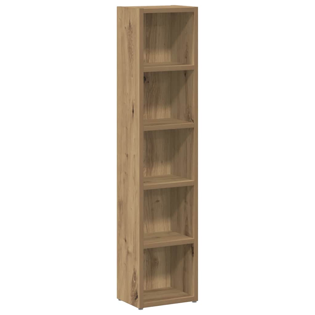 CD-Regale 2 Stk. Weiß 21x16x93,5 cm Holzwerkstoff