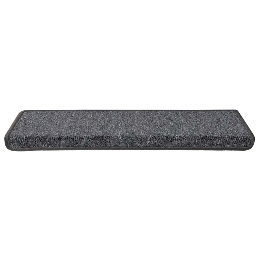 Stufenmatten 15 Stk. 65x21x4 cm Anthrazit Rechteckiger Rand
