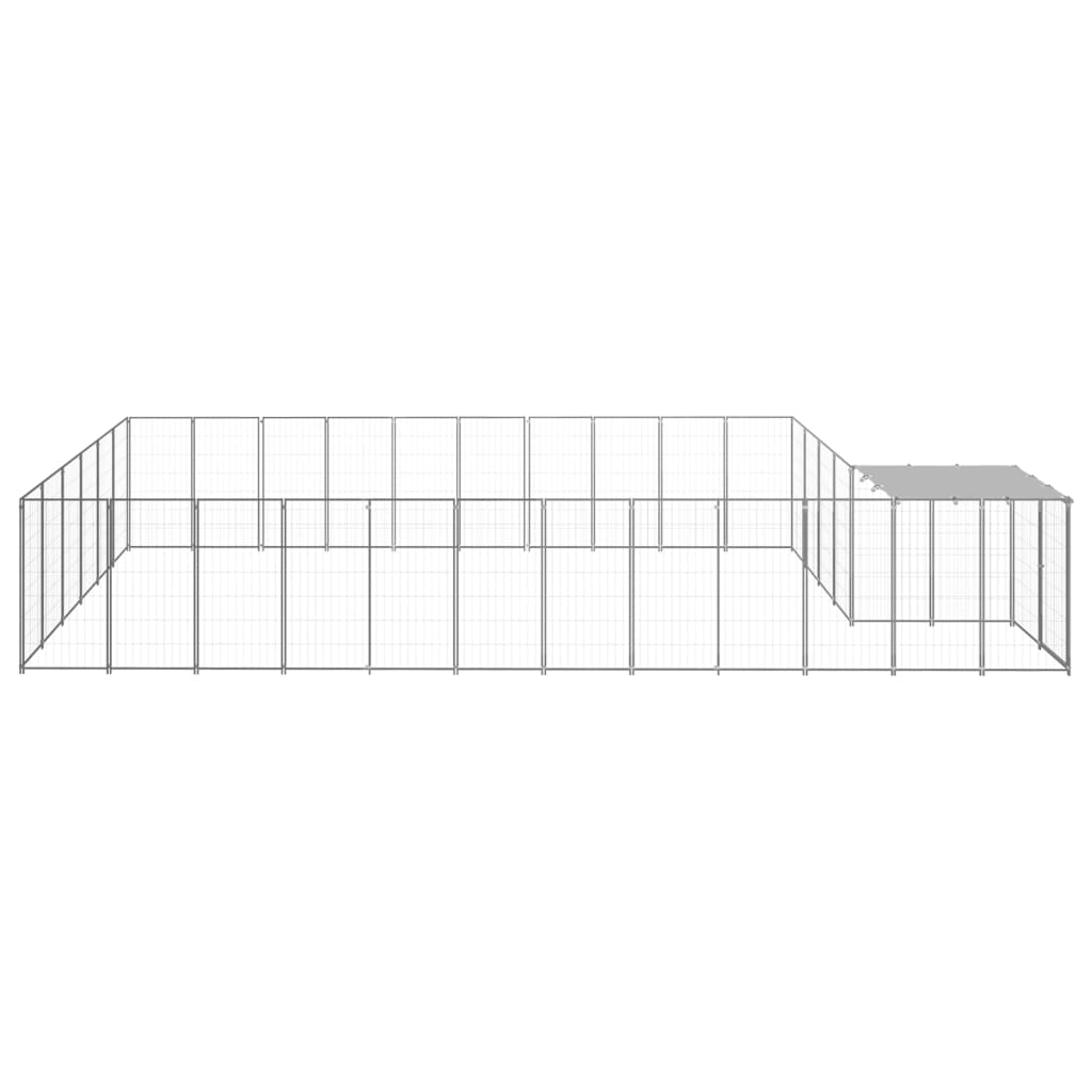 Hundezwinger Schwarz 4,84 m² Stahl