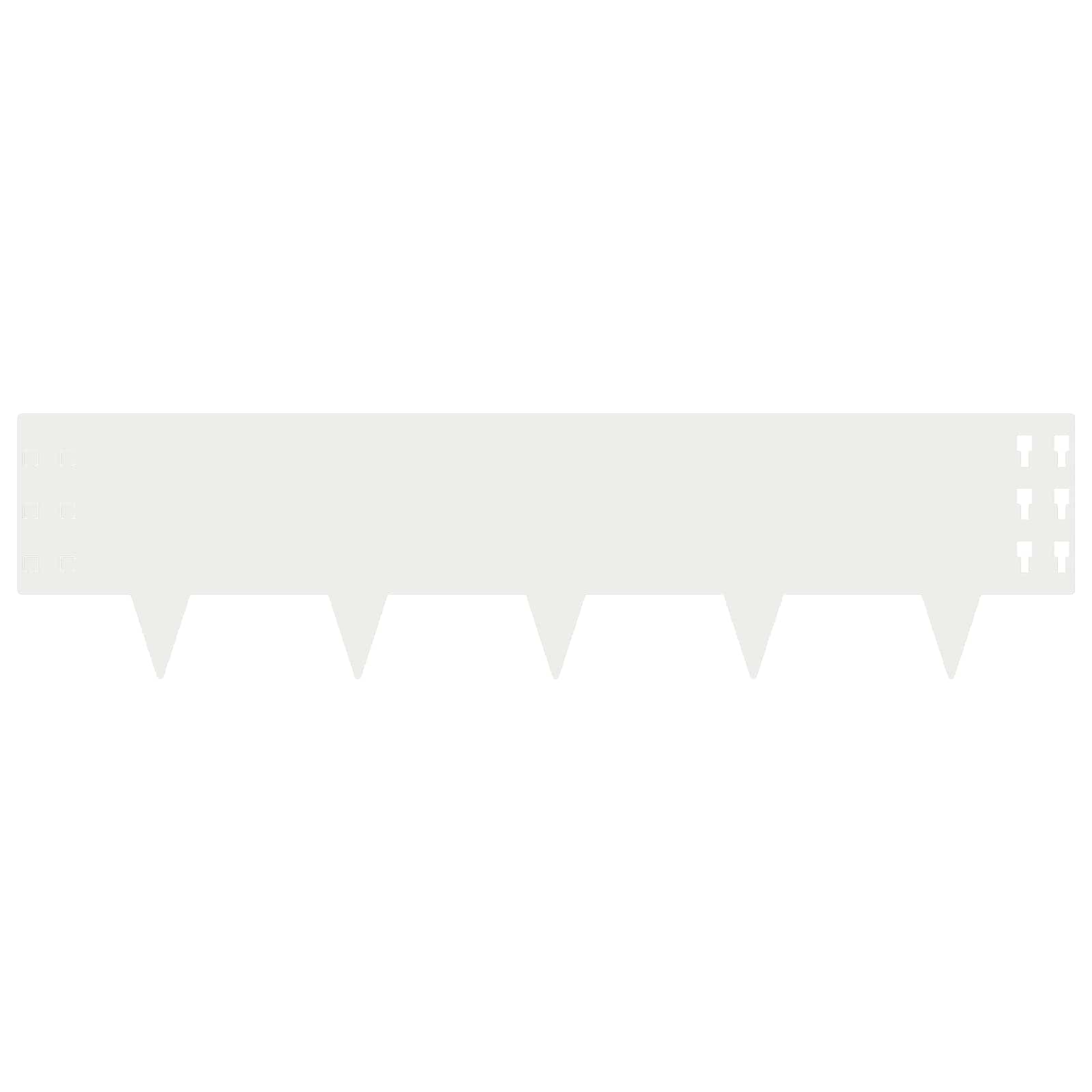 Raseneinfassung 10 pcs 100 x 12 cm Stahl Schwarz