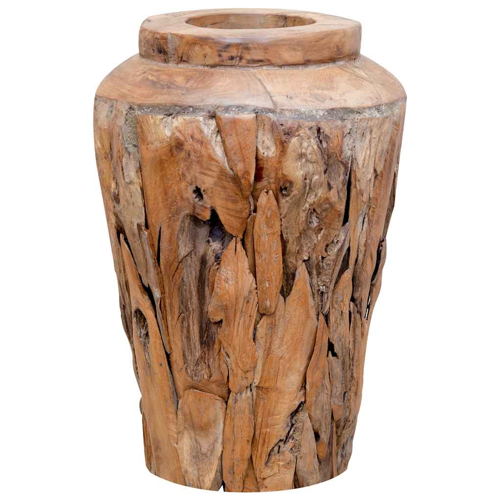 Deko-Vase 40 x 100 cm Massivholz Teak