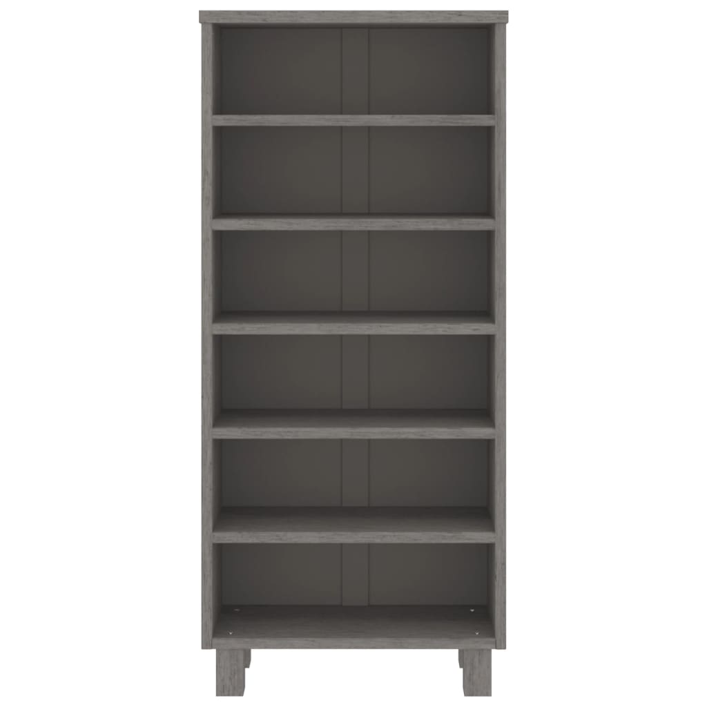 CD-Schrank HAMAR Honigbraun 45x18x100 cm Massivholz Kiefer