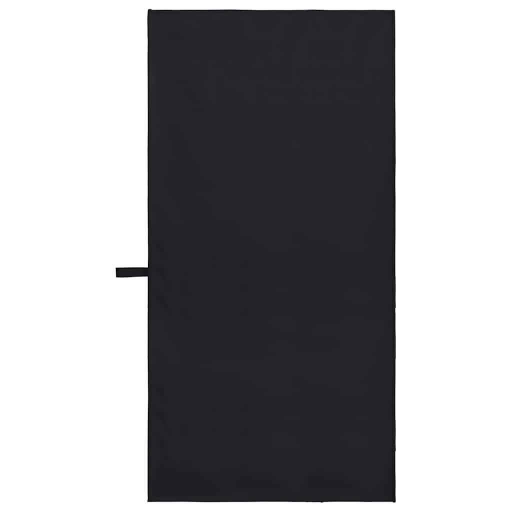 Sporthandtücher 2 pcs Schwarz 50 x 30 cm Polyester und Polyamid