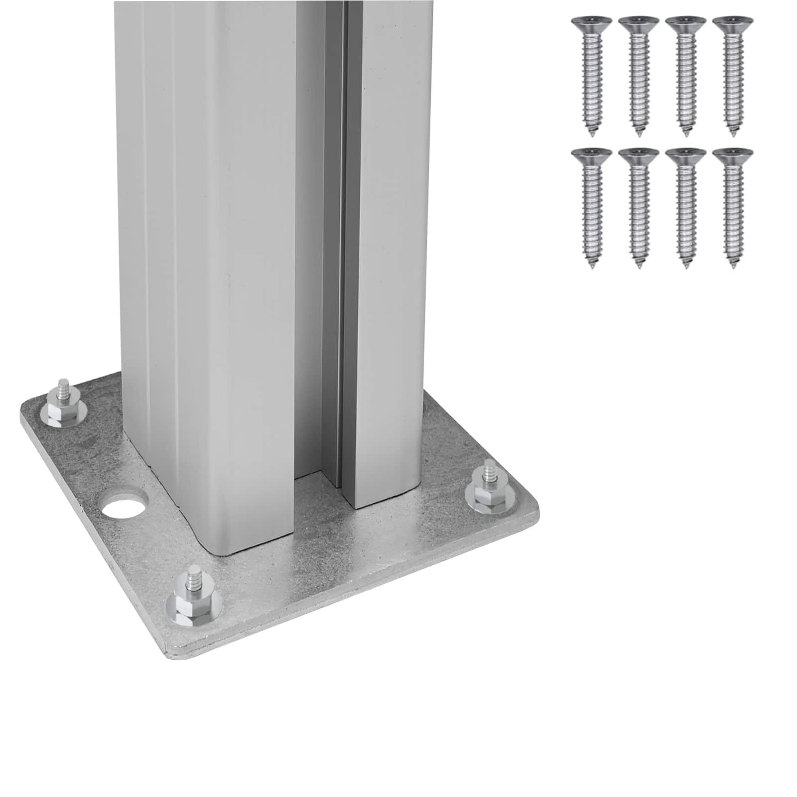 Mülltonnenzaun Braun 161 x 85 x 115 cm Aluminium und WPC