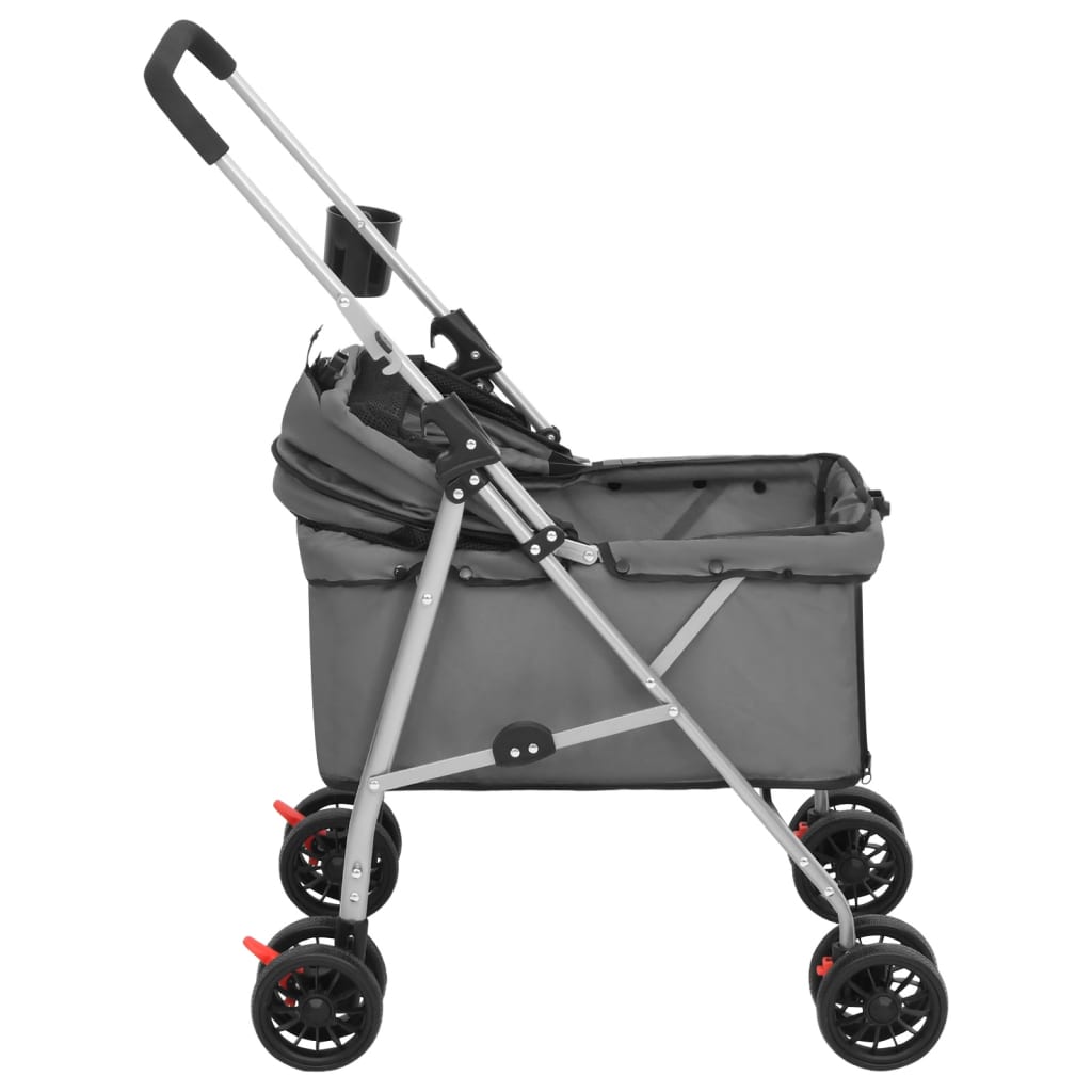 Hundewagen Faltbar Blau 76x50x100 cm Oxford-Gewebe