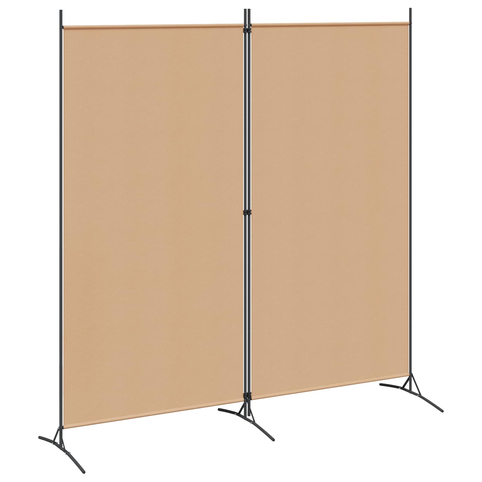 3-tlg. Raumteiler Weiß 260x180 cm Stoff