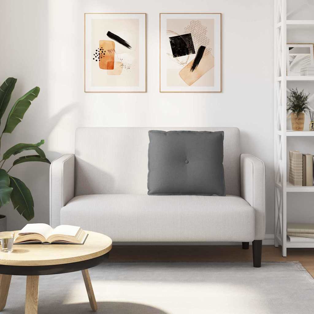 Rückenkissen Hellgrau 50 x 19 x 45 cm Stoff