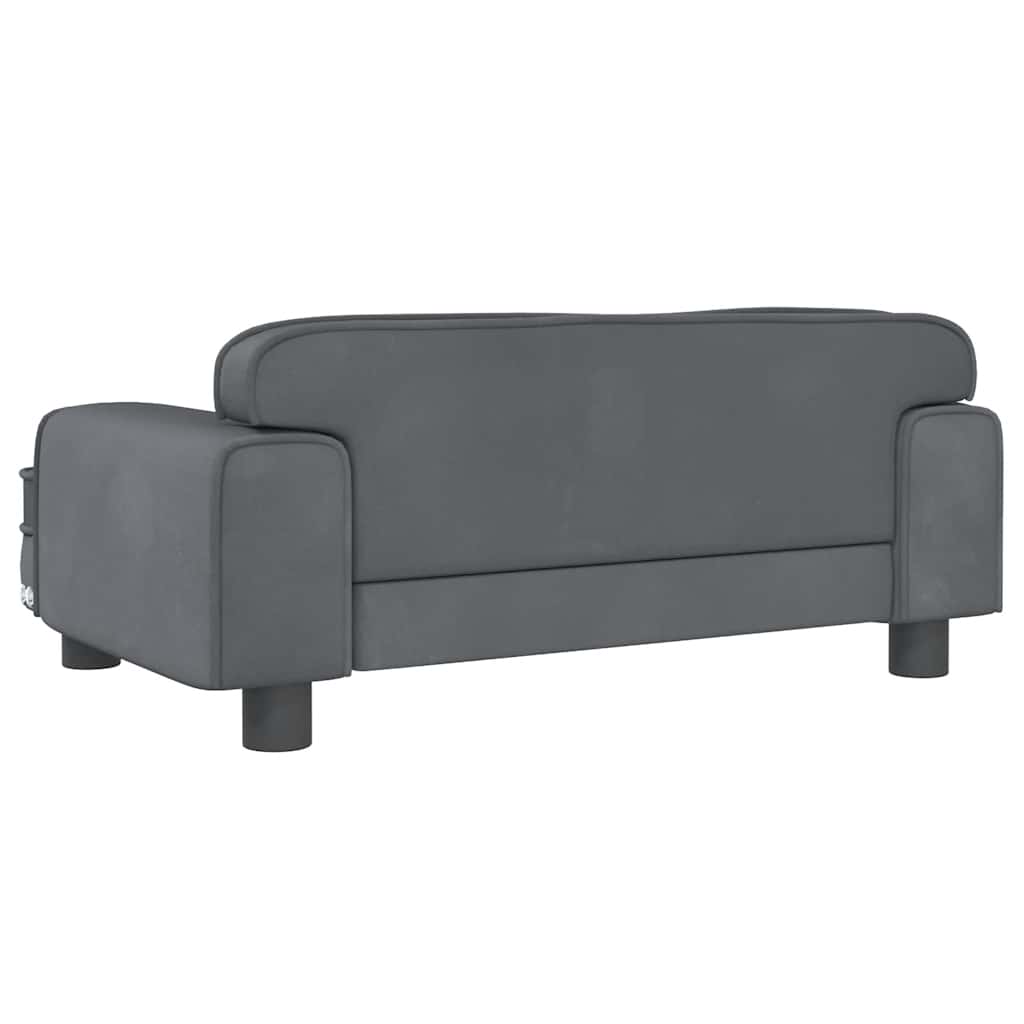 Hundebett Rosa 90x53x30 cm Samt