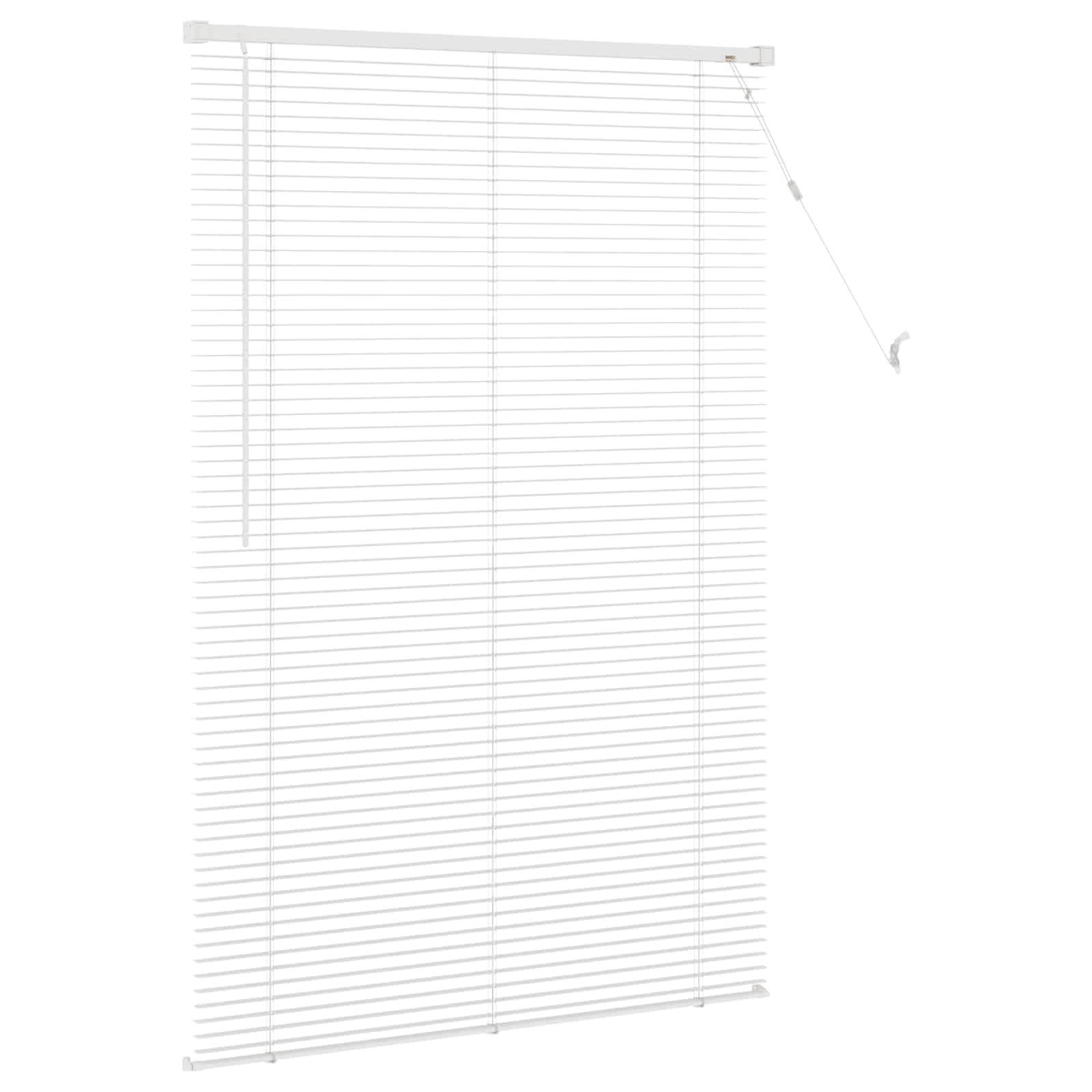 Jalousie Silber Grau 150 x 40 cm 25 mm PVC