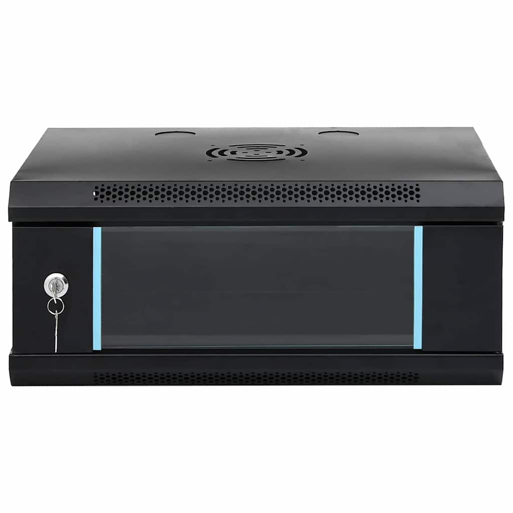 Netzwerkschrank mit Speicher Grau 60 x 45 x 28 cm Stahl
