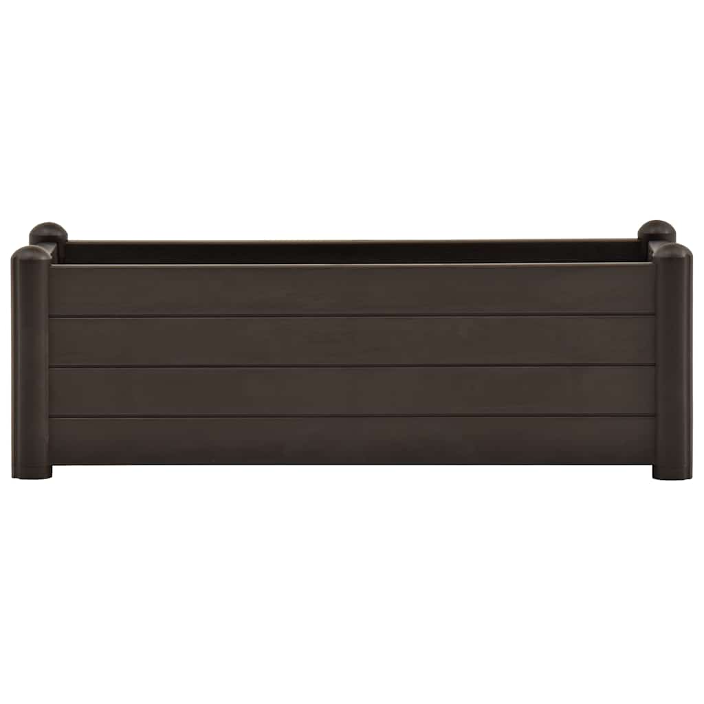 Garten-Hochbeet PP Weiß 43x43x35 cm